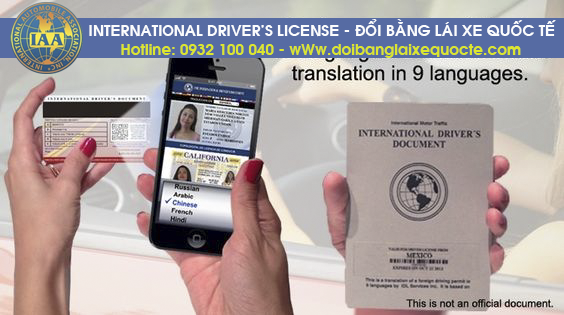 Đổi bằng lái xe quốc tế tại Hà Nội - Hotline: 0932 100 040